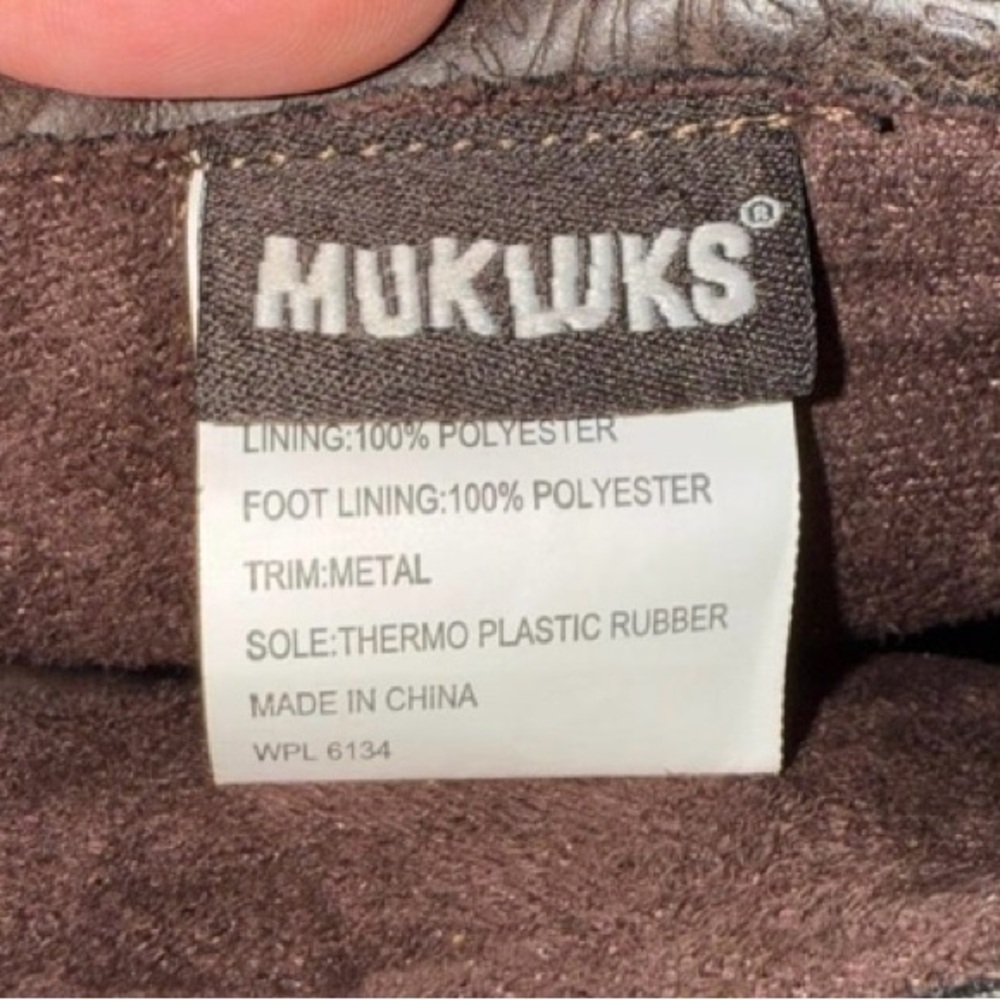 Muk Luks embossed cuff boots - Picture 6 of 7